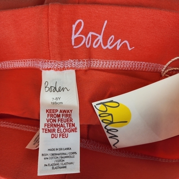 Mini Boden size 7-8 cropped leggings. Orange - Picture 4 of 4